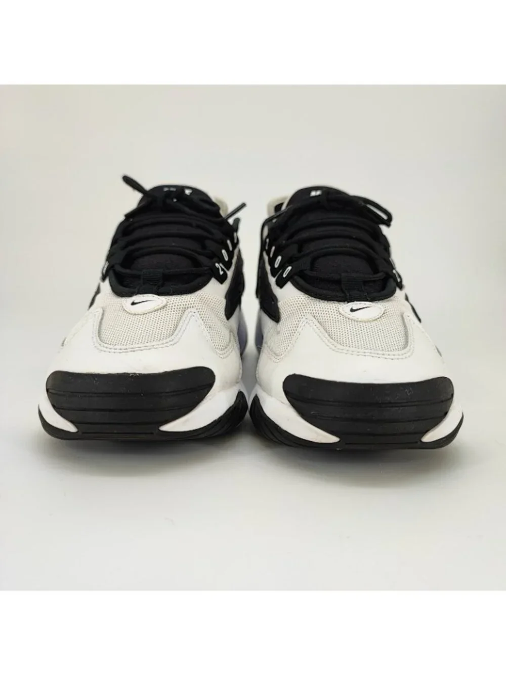 Nike Zoom 2K Women's Size 8.5 Sneakers Mesh White Black Zoom Air Shoes AO0354